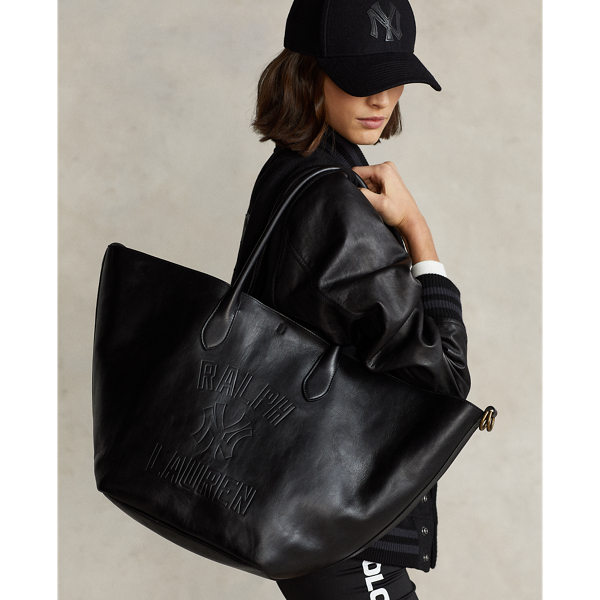 Bolso tote Bellport de los Yankees Polo Ralph Lauren en Negro 7