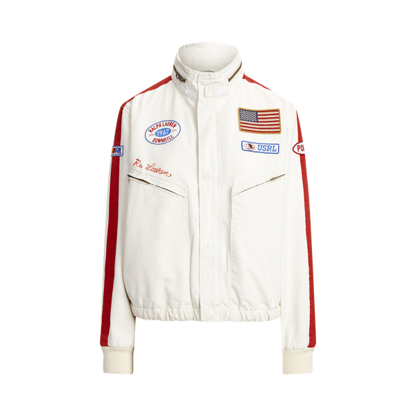Bomber patch logo et broderie en toile Polo Ralph Lauren en 1
