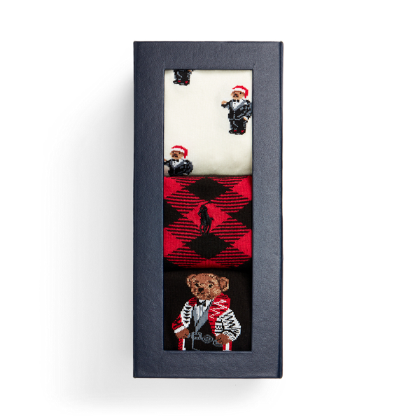 Socken mit Smoking Polo Bear im 3er-Pack Polo Ralph Lauren in Sort. 2