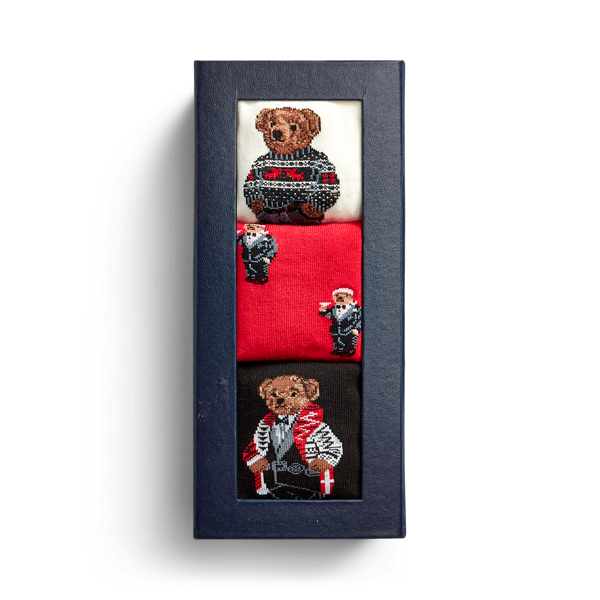 3er-Pack Socken mit Polo Bear Polo Ralph Lauren in Sort. 2