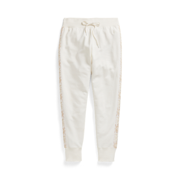 Beaded Side-Stripe Cotton Jogger Polo Ralph Lauren 1