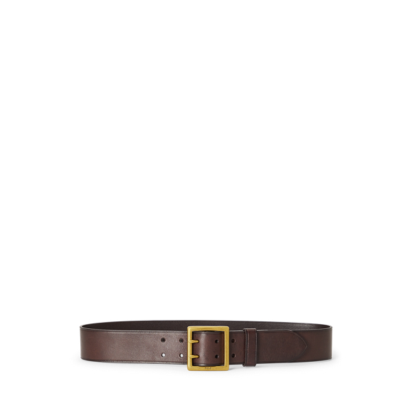 Double-Prong Vachetta Leather Belt Polo Ralph Lauren 1