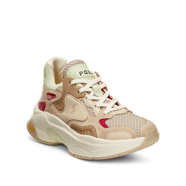 Sand/Mint Green Logo Tech Trainer Polo Ralph Lauren 5