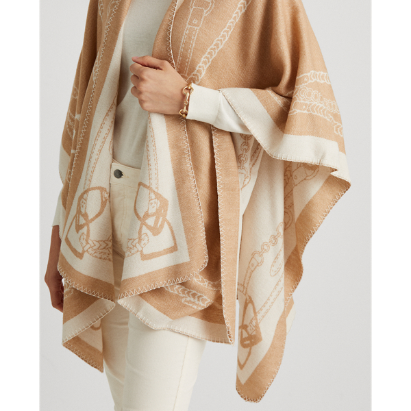 Equestrian Jacquard Reversible Ruana for Women | Ralph Lauren