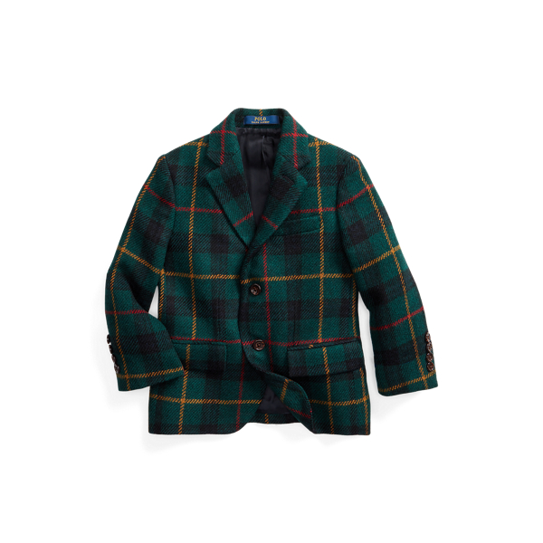 Polo Plaid Wool Suit Jacket Boys 1.5-6 Years 1