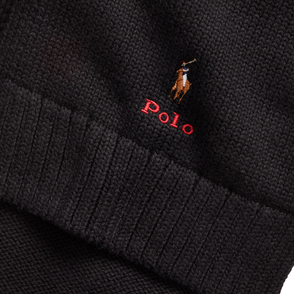 Polo Black Polo Pony Cotton Scarf Boys 8-20 2