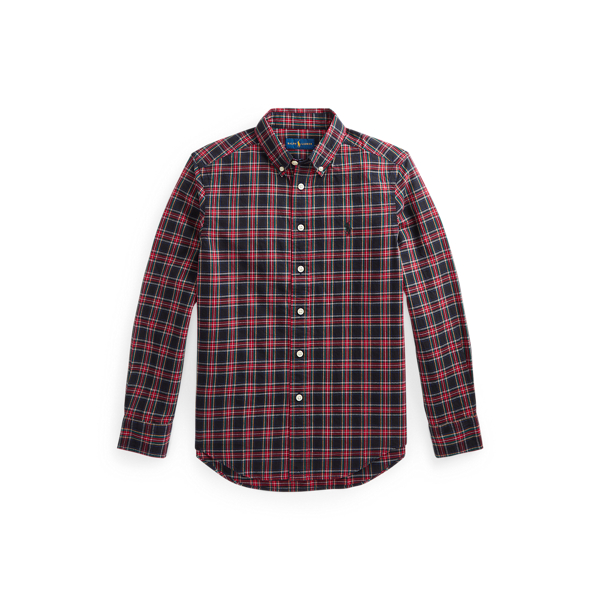 Camicia scozzese in twill di cotone Boys 6-14 Years in 1