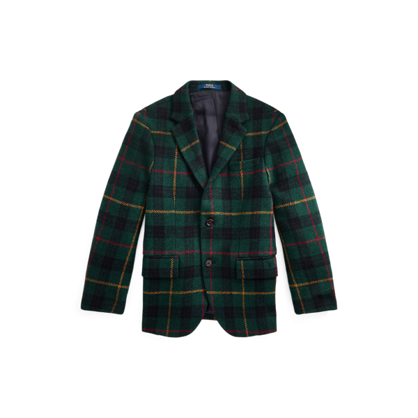 Polo Plaid Wool Suit Jacket Boys 6-14 Years 1