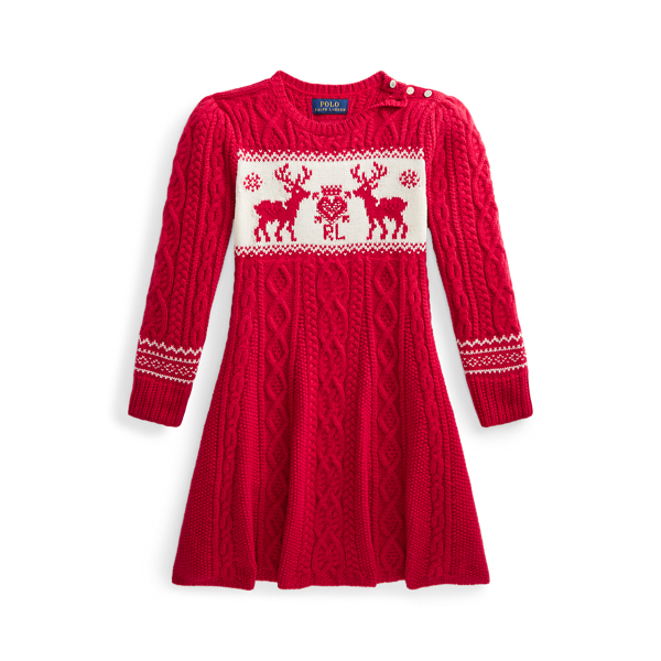 Fair Isle Cotton-Blend Jumper Dress