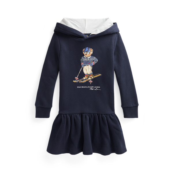 Polo Bear Fleece Hoodie Dress