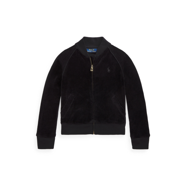 Velour Baseball Jacket Girls 1.5-6.5 Years 1