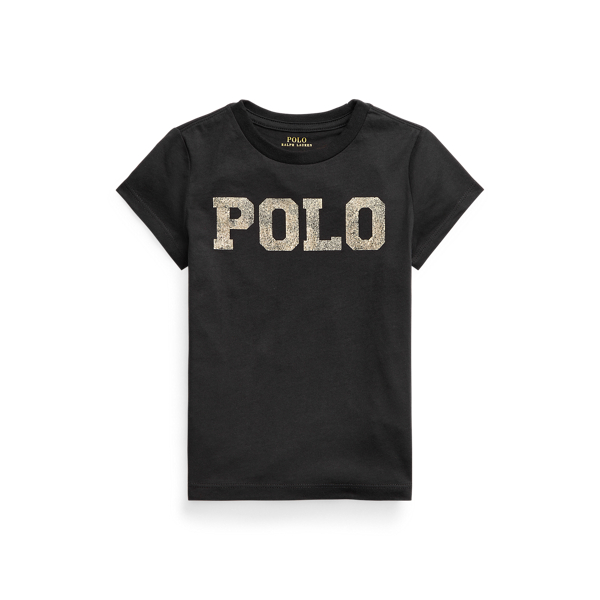 T-shirt &agrave; logo m&eacute;tallis&eacute; en jersey Girls 1.5-6.5 Years en 1