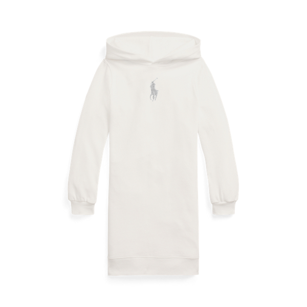 Fleece hoodie-jurk met Big Pony Girls 7-14 Years in 1