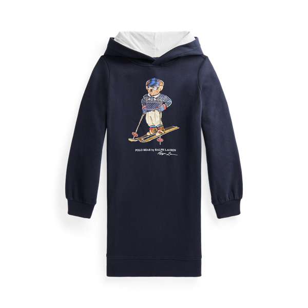 Polo Bear Fleece Hoodie Dress