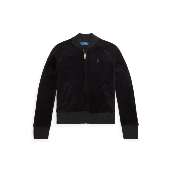 Velour Baseball Jacket Girls 7-14 Years 1