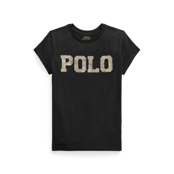 Metallic-Logo Cotton Jersey Tee Girls 7-14 Years 1