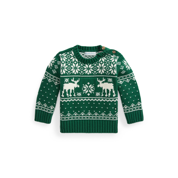 Reindeer Cotton Jumper Baby Boy 1