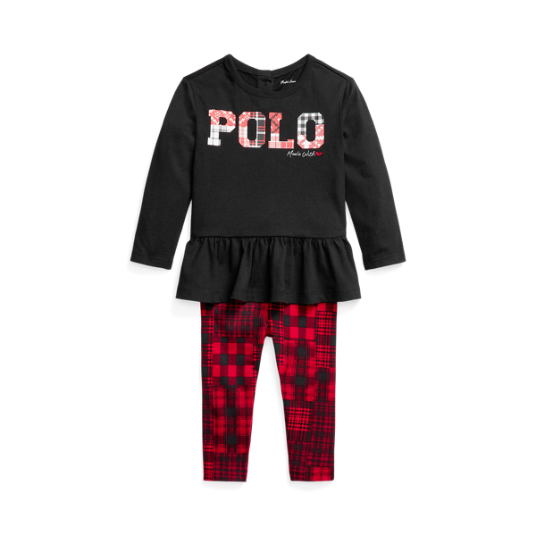 Logo Jersey Top &amp; Legging Set Baby Girl 1