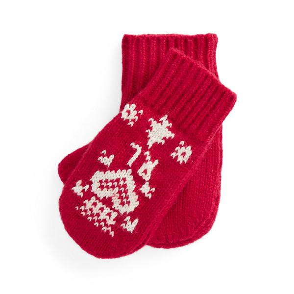 Fair Isle Cotton-Blend Mittens