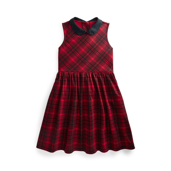 Plaid Stretch Ponte Dress Girls 7-14 Years 1