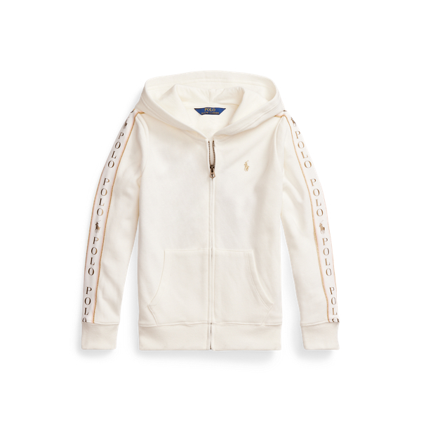 Metallic-Logo Fleece Full-Zip Hoodie