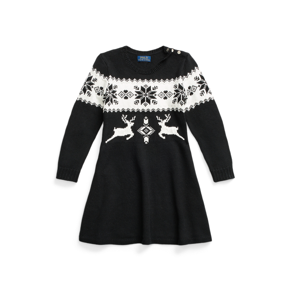 Fair Isle Cotton Jumper Dress