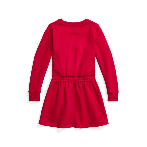 Park Ave Red Polo Bear Fleece Dress Girls 1.5-6.5 Years 2
