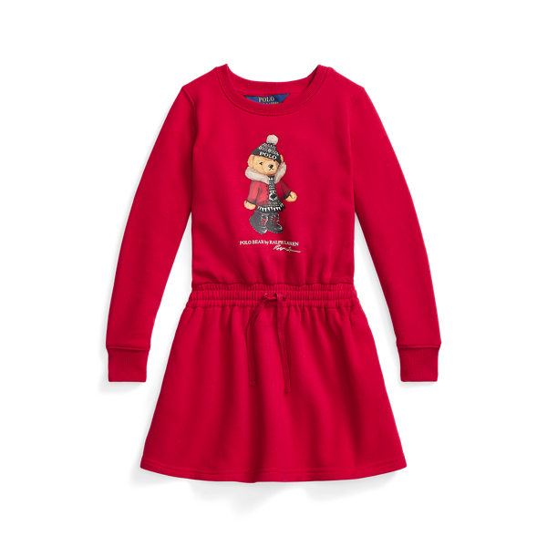 Fleece jurk met Polo Bear Girls 1.5-6.5 Years in 1