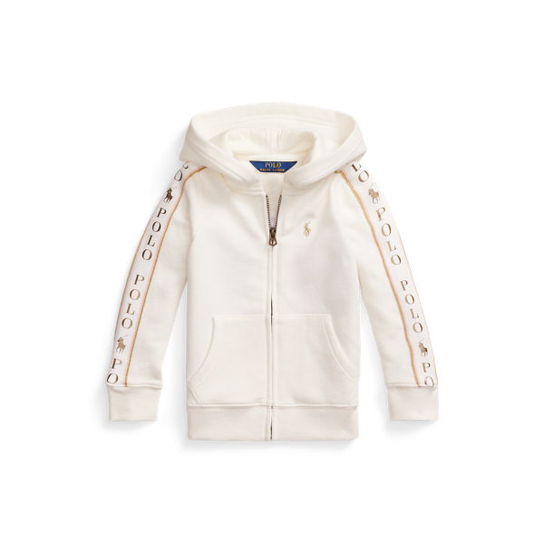 Metallic-Logo Fleece Full-Zip Hoodie