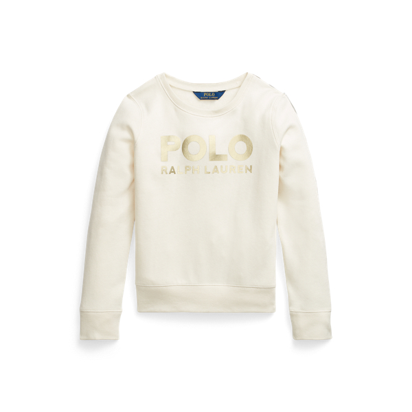 Metallic-Logo Fleece Sweatshirt
