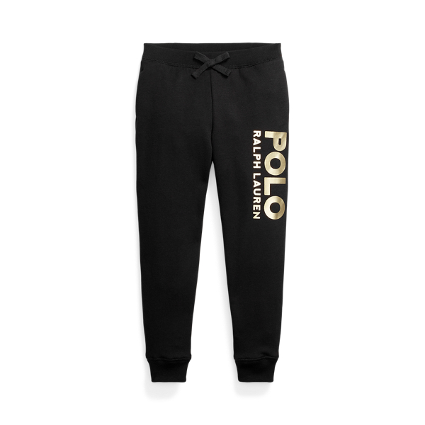 Pantaloni in felpa con logo metallizzato