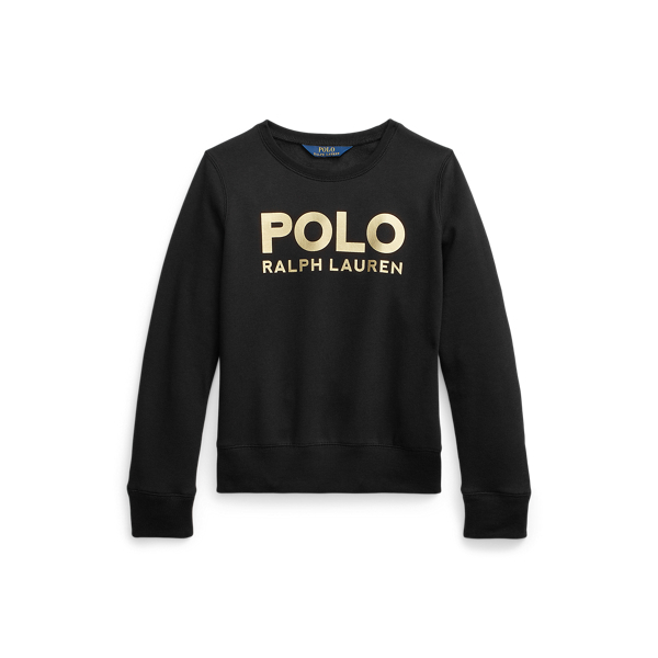 Metallic-Logo Fleece Sweatshirt