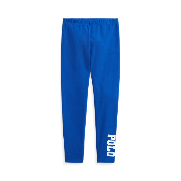 Legging en jersey stretch &agrave; logo