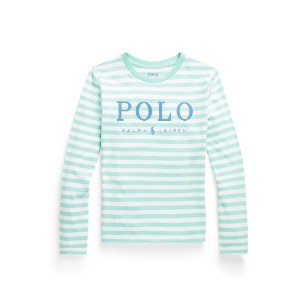 Striped Logo Cotton Jersey T-Shirt