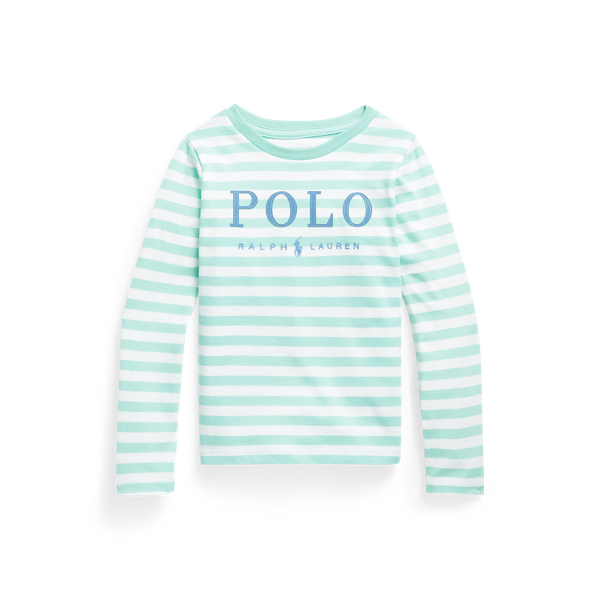 Striped Logo Cotton Jersey T-Shirt
