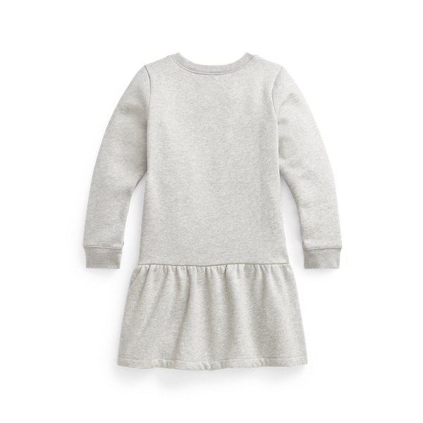 Andover Heather Polo Bear Fleece Dress Girls 1.5-6.5 Years 2