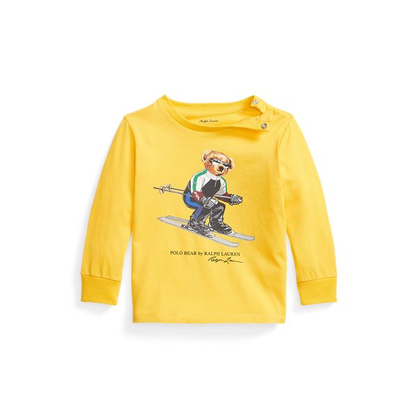 Polo Bear Cotton Long-Sleeve Tee