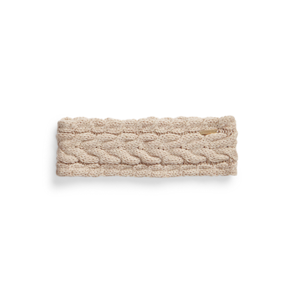 Bandeau en tricot torsad&eacute; Lauren en 1