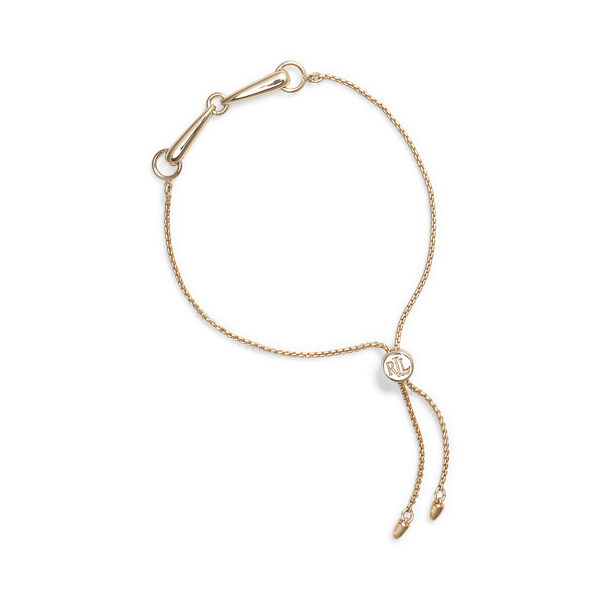 Bracciale in tonalit&agrave; oro con cursore