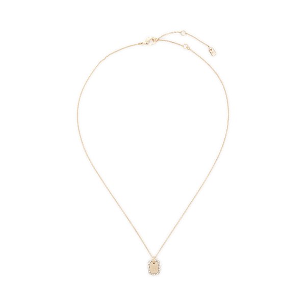 Goudkleurige ketting met embleem