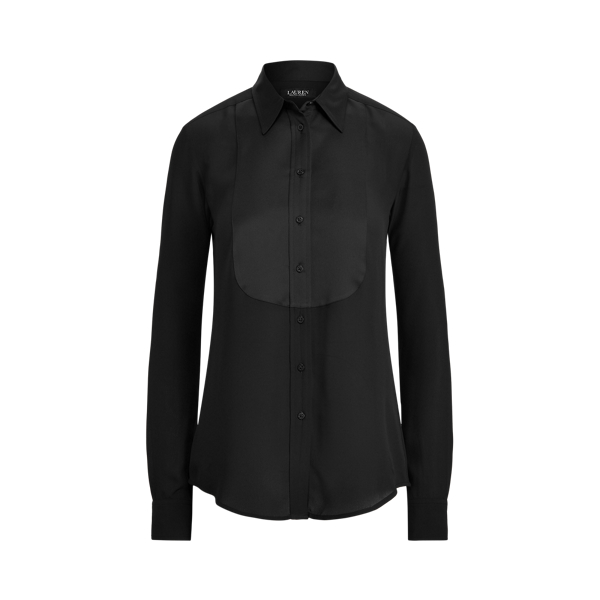 Camicia in georgette con plastron Lauren in 1