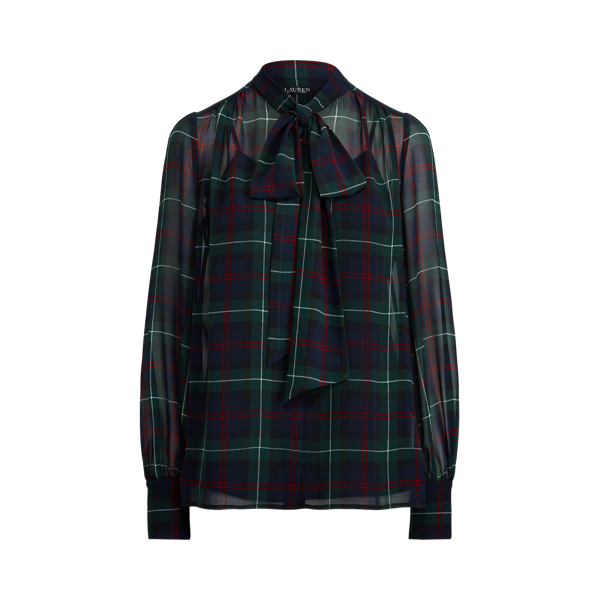 Chemise lavalli&egrave;re en georgette Lauren en 1