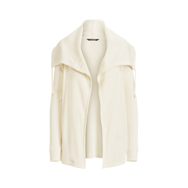 Thermal Waffle-Knit Cardigan Lauren in 1