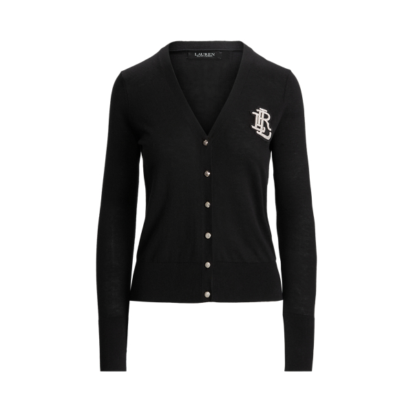 Bullion Cotton-Blend Cardigan Jumper Lauren 1