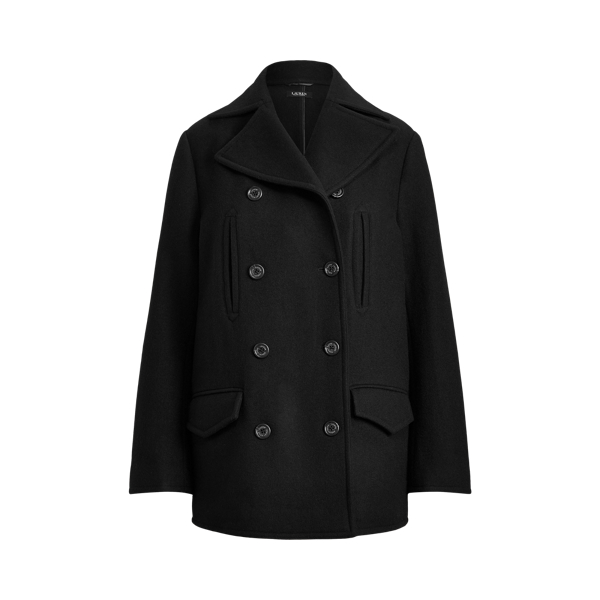 Caban in twill di lana