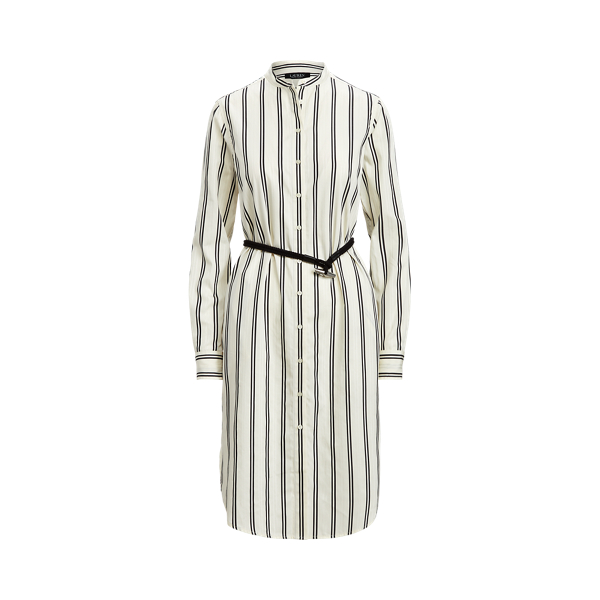 Striped Cotton Dobby Shirtdress Lauren 1