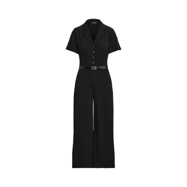 Belted Stretch Jersey Jumpsuit Lauren 1
