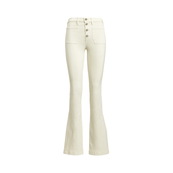 Jeans bootcut a vita alta
