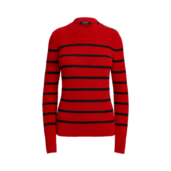Striped Mockneck Jumper Lauren 1