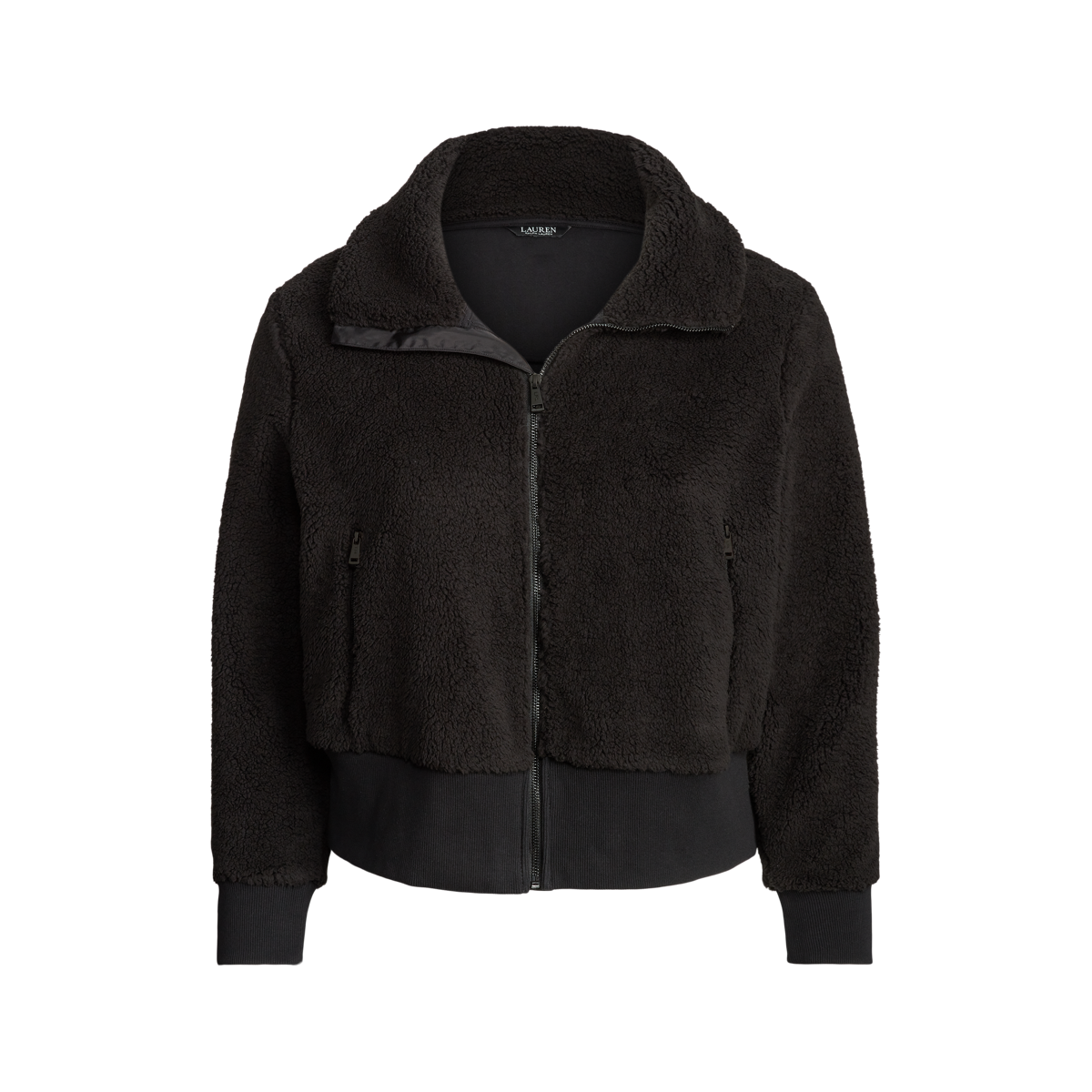Faux-Shearling Full-Zip Jacket